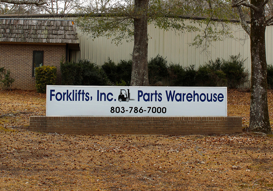 US Forklift Parts Warehouse signage
